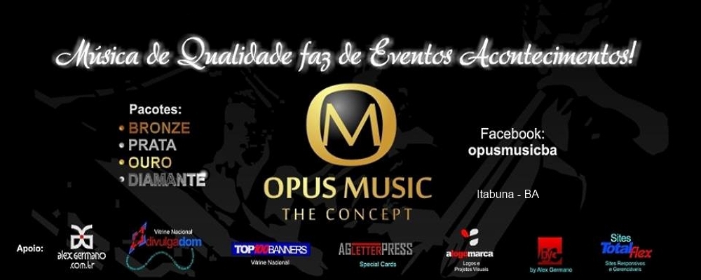 OPUS MUSIC - The Concept - Musica Clássica e contemorânea para eventos empresariais. comemorativos e casamentos.